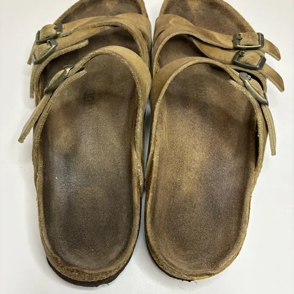 Birkenstock Franca Women’s Slide Sandals Tobacco Oiled Leather Size 39 ? - Picture 10 of 16